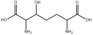 2,6-Diamino-3-hydroxyheptanedioic산 구조식 이미지