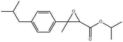 isopropyl 3-methyl-3-(p-isobutylphenyl)oxirane-2-carboxylate Structure