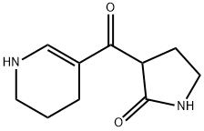 3-[(1,4,5,6-테트라히드로피리딘-3-일)카르보닐]피롤리딘-2-온 구조식 이미지