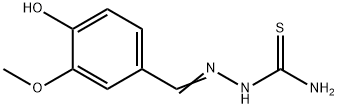 Hydrazinecarbothioamide, 2-[ (4-hydroxy-3-methoxyphenyl)methylene]- Structure