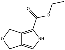 1H-Furo[3,4-c]pyrrole-4-carboxylicacid,3,5-dihydro-,ethylester(9CI) Structure