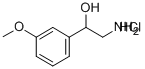 2-AMINO-1-(3-METHOXY-PHENYL)-ETHANOL HCL 구조식 이미지