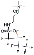 trimethyl-3-[[(nonafluorobutyl)sulphonyl]amino]propylammonium chloride Structure