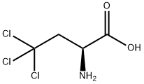 L-2-AMINO-4,4,4-TRICHLOROBUTANOIC ACID Structure