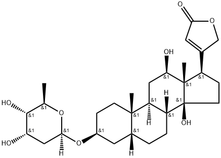 digoxigenin-mono(digitoxoside) 구조식 이미지
