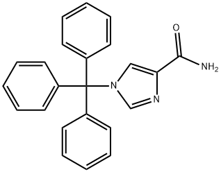 1-트리틸-1H-이미다졸-4-카르복사미드 구조식 이미지