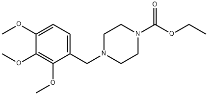 4-[(2,3,4-TriMethoxyphenyl)Methyl]-1-piperazinecarboxylic Acid Ethyl Ester Structure