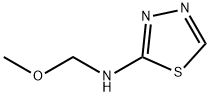1,3,4-티아디아졸-2-아민,N-(메톡시메틸)- 구조식 이미지