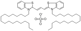 3,3'-DIOCTADECYLTHIACARBOCYANINE과염소산염 구조식 이미지