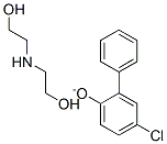 Diethanolamine 4-chloro-2-phenylphenate Structure