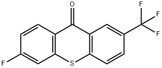 6-fluoro-2-(trifluoromethyl)-9H-thioxanthen-9-one Structure