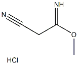 Methyl 2-cyanoethanecarboximidate hydrochloride Structure