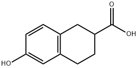 2-NAPHTHALENECARBOXYLIC ACID, 1,2,3,4-TETRAHYDRO-6-HYDROXY- Structure