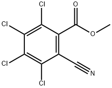 메틸2,3,4,5-테라클로로-6-시아노벤조에이트 구조식 이미지