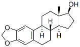 Estra-1,3,5(10)-trien-17-ol, 2,3-(methylenebis(oxy))-, (17beta)- 구조식 이미지