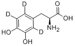 3-(3,4-DIHYDROXYPHENYL-2,5,6-D3)-L-ALANINE Structure