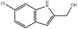 (6-클로로-1H-INDOL-2-YL)-메탄올 구조식 이미지