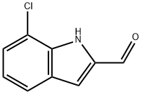 7-CHLORO-1H-INDOLE-2-CARBALDEHYDE Structure