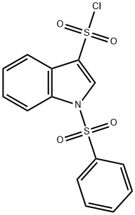 1-(Phenylsulfonyl)indole-3-sulfonyl chloride Structure