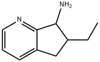 5H-시클로펜타[b]피리딘-7-아민,6-에틸-6,7-디히드로- 구조식 이미지