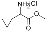 methyl-2-amino-2-cyclopropyla cetate hydrochloride 구조식 이미지