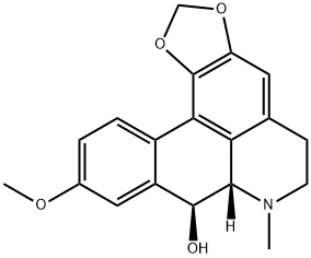 (7aS,8S)-6,7,7a,8-Tetrahydro-10-methoxy-7-methyl-5H-benzo[g]-1,3-benzodioxolo[6,5,4-de]quinolin-8-ol 구조식 이미지
