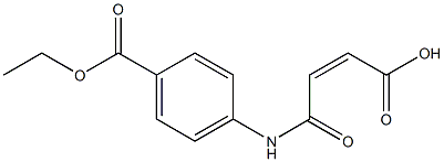 4-[4-(ethoxycarbonyl)anilino]-4-oxobut-2-enoic acid Structure