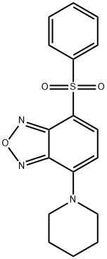 4-(Phenylsulfonyl)-7-(1-piperidinyl)benzofurazane Structure