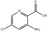 3-아미노-5-클로로피리딘-2-카르복실산 구조식 이미지