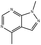 1H-Pyrazolo[3,4-d]pyrimidine, 1,4-dimethyl- (9CI) Structure