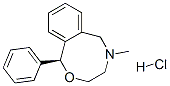 (S)-3,4,5,6-tetrahydro-5-methyl-1-phenyl-1H-2,5-benzoxazocine hydrochloride 구조식 이미지