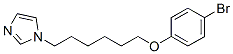 1-[6-(4-bromophenoxy)hexyl]imidazole Structure