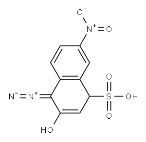 6-Nitro-1,2,4-diazo acid Structure