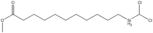 메틸11-(디클로로메틸실릴)운데카노에이트 구조식 이미지