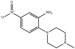 2-(4-메틸피페라진-1-일)-5-니트로아닐린 구조식 이미지