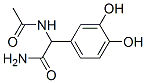 Benzeneacetamide, alpha-(acetylamino)-3,4-dihydroxy- (9CI) Structure