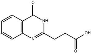 3-(4-OXO-3,4-DIHYDRO-퀴나졸린-2-YL)-프로피온산 구조식 이미지