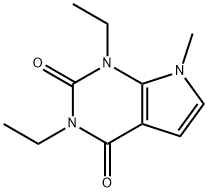 1,3-Diethyl-7-methyl-1H-pyrrolo[2,3-d]pyrimidine-2,4(3H,7H)-dione Structure