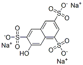 trisodium 7-hydroxynaphthalene-1,3,6-trisulphonate Structure