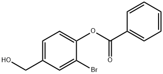 2-BROMO-4-(HYDROXYMETHYL)PHENYL BENZOATE Structure