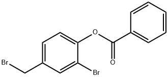 2-BROMO-4-(브로모메틸)페닐벤조에이트 구조식 이미지