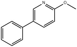 2-메톡시-5-페닐피리딘 구조식 이미지