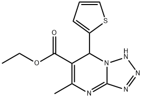 ETHYL 5-METHYL-7-(2-THIENYL)-4,7-DIHYDROTETRAZOLO[1,5-A]PYRIMIDINE-6-CARBOXYLATE Structure