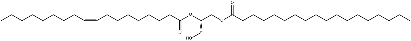 1-stearoyl-2-oleoyl-sn-glycerol Structure