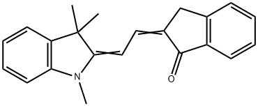 (2E)-2-[(2E)-2-(1,3,3-TRIMETHYL-1,3-DIHYDRO-2H-INDOL-2-YLIDENE)ETHYLIDENE]INDAN-1-ONE Structure