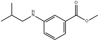 Benzoic acid, 3-[(2-methylpropyl)amino]-, methyl ester (9CI) Structure