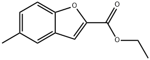 2-Benzofurancarboxylic acid, 5-Methyl-, ethyl ester Structure