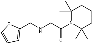 1-[N-(2-Furylmethyl)glycyl]-2,2,6,6-tetramethylpiperidine Structure
