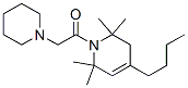1,2,3,6-테트라하이드로-4-부틸-1-(피페리디노아세틸)-2,2,6,6-테트라메틸피리딘 구조식 이미지