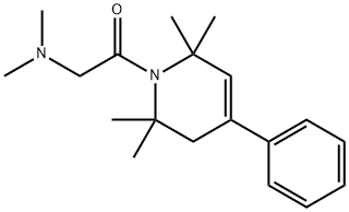 1,2,3,6-Tetrahydro-1-(N,N-dimethylglycyl)-4-phenyl-2,2,6,6-tetramethylpyridine Structure